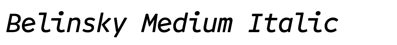 Belinsky Medium Italic